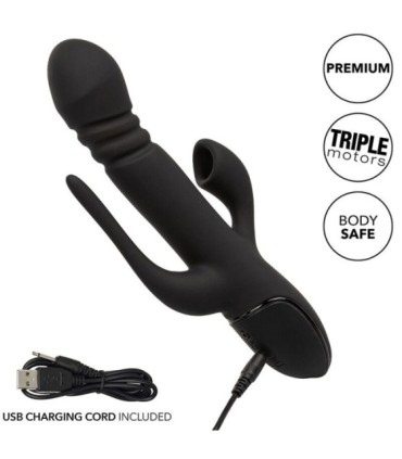 CALEXOTICS - VIBRADOR TRIPLE EUPHORIA NEGRO