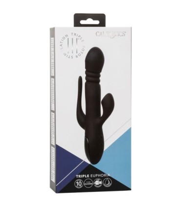 CALEXOTICS - VIBRADOR TRIPLE EUPHORIA NEGRO