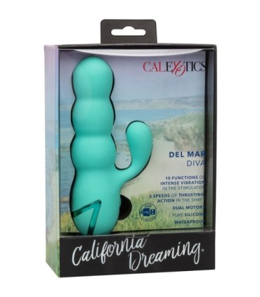 CALEXOTICS - DEL MAR DIVA VIBRADOR RABBIT VERDE AGUA BY CALIFORNIA DREAMING