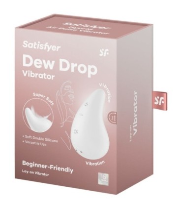 SATISFYER - DEW DROP VIBRADOR LAY-ON BLANCO