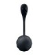 SATISFYER - RIBBED PETAL ESTIMULADOR PUNTO G CONTROL REMOTO NEGRO APP GRATUITA