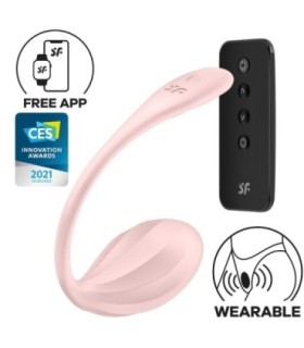 SATISFYER - RIBBED PETAL ESTIMULADOR PUNTO G CONTROL REMOTO ROSA APP GRATUITA