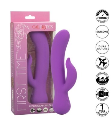 CALEXOTICS - FIRST TIME VIBRADOR COMPLACIENTE RECARGABLE MORADO
