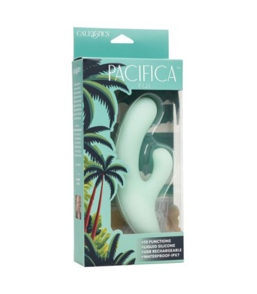 CALEXOTICS - PACIFICA FIJI VIBRADOR Y ESTIMULADOR PUNTO G 10 VIBRACIONES AQUA