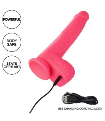 CALEXOTICS - STUDS VIBRADOR REALÍSTICO 10 VIBRACIONES Y ROSA