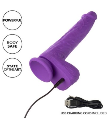CALEXOTICS - STUDS VIBRADOR RECARGABLE Y GIRATORIO 10 VIBRACIONES VIOLETA