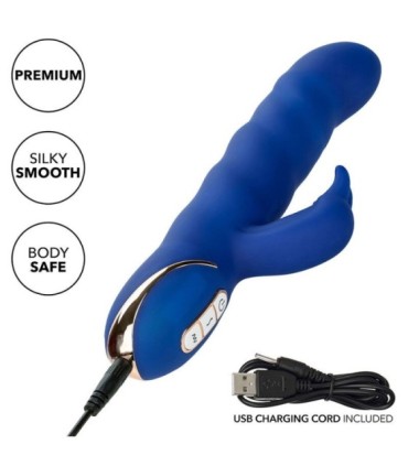 CALEXOTICS - JACK VIBRADOR RABBIT MOVIMIENTO DE ONDAS AZUL