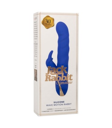 CALEXOTICS - JACK VIBRADOR RABBIT MOVIMIENTO DE ONDAS AZUL