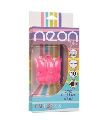 CALEXOTICS - NEON VIBES THE FLUTTER VIBE ESTIMULADOR 10 VIBRACIONES ROSA