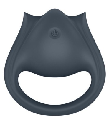 SATISFYER - PERFECT PAIR 2 MULTIVIBRADOR 2 EN 1 ANILLO PARA PENE & ESTIMULADOR DE DEDO GRIS