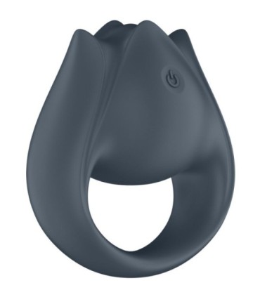 SATISFYER - PERFECT PAIR 2 MULTIVIBRADOR 2 EN 1 ANILLO PARA PENE & ESTIMULADOR DE DEDO GRIS