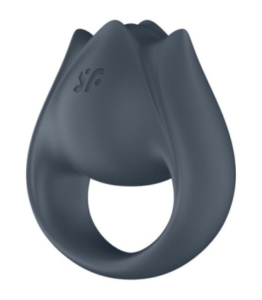 SATISFYER - PERFECT PAIR 2 MULTIVIBRADOR 2 EN 1 ANILLO PARA PENE & ESTIMULADOR DE DEDO GRIS