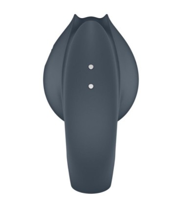 SATISFYER - PERFECT PAIR 2 MULTIVIBRADOR 2 EN 1 ANILLO PARA PENE & ESTIMULADOR DE DEDO GRIS