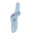 SATISFYER - HEAT FLEX 4 VIBRADOR EFECTO CALOR 12 VIBRACIONES AZUL