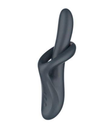SATISFYER - HEAT FLEX 4 VIBRADOR EFECTO CALOR 12 VIBRACIONES GRIS