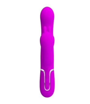 PRETTY LOVE - CAMMY TRIPLE VIBRADOR MULTIFUNCIÓN 4 EN 1 ROSA