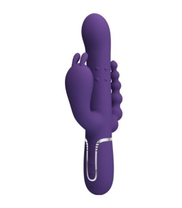 PRETTY LOVE - CAMMY TRIPLE VIBRADOR MULTIFUNCIÓN 4 EN 1 MORADO