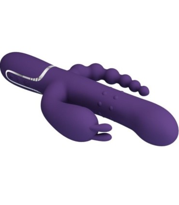 PRETTY LOVE - CAMMY TRIPLE VIBRADOR MULTIFUNCIÓN 4 EN 1 MORADO