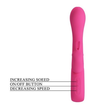 PRETTY LOVE - NOVAK VIBRADOR RABBIT 12 VIBRACIONES ROSA