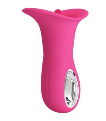 PRETTY LOVE - CLYDE VIBRADOR ORAL LENGUA VIBRADORA 12 VIBRACIONES ROSA