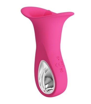 PRETTY LOVE - CLYDE VIBRADOR ORAL LENGUA VIBRADORA 12 VIBRACIONES ROSA