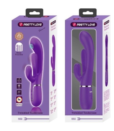 PRETTY LOVE - SHANIA TRIPLE VIBRADOR RABBIT MULTIFUNCIÓN MORADO