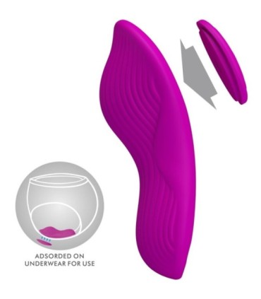 PRETTY LOVE - ROMARIO ESTIMULADOR LAY-ON CLÍTORIS CONTROL REMOTO ROSA
