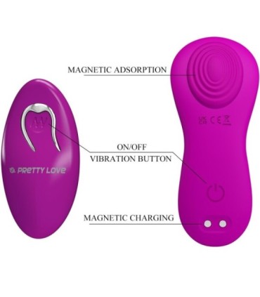 PRETTY LOVE - ROMARIO ESTIMULADOR LAY-ON CLÍTORIS CONTROL REMOTO ROSA