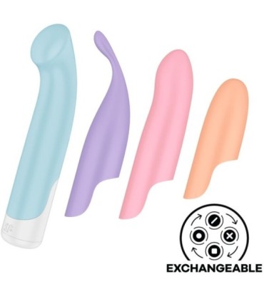 SATISFYER - PLAYFUL FOUR SET VIBRADORES 4 EN 1 + POWER BULLET