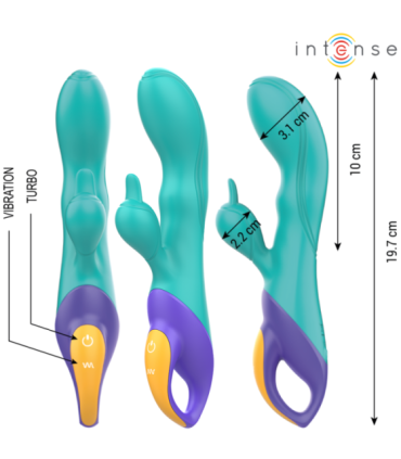 INTENSE - FRED VIBRADOR RECARGABLE RABBIT AZUL