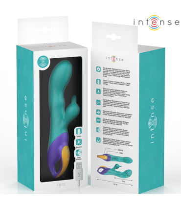 INTENSE - FRED VIBRADOR RECARGABLE RABBIT AZUL