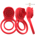 INTENSE - GAIL ROSA ESTIMULADORA 10 VIBRACIONES ROJO CONTROL REMOTO