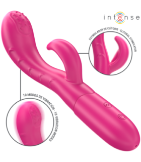 INTENSE - AMARA VIBRADOR CON LENGUA ESTIMULADORA 10 VIBRACIONES ROSA