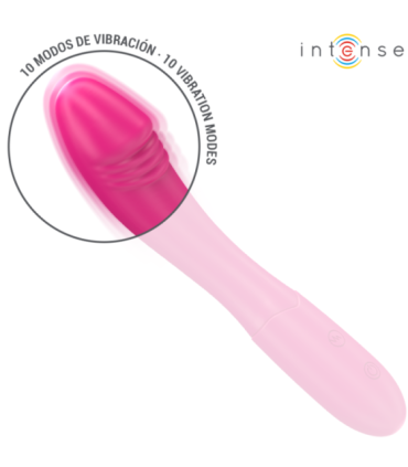 INTENSE - BELINDA VIBRADOR 19 CM FLEXIBLE 10 VIBRACIONES ROSA