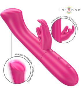INTENSE - JULIETA VIBRADOR RABBIT 18,6 CM 10 VIBRACIONES ROSA