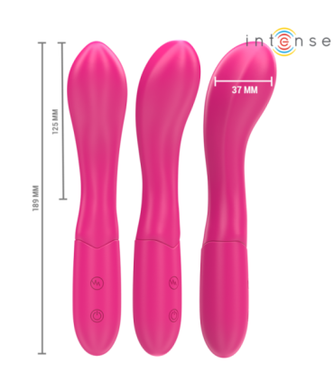 INTENSE - LISETTE VIBRADOR 19 CM FLEXIBLE 10 VIBRACIONES ROSA