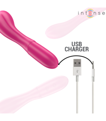 INTENSE - LISETTE VIBRADOR 19 CM FLEXIBLE 10 VIBRACIONES ROSA