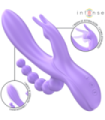 INTENSE - MIKO TRIPLE VIBRADOR RABBIT & ESTIMULADOR & ANAL 7 VIBRACIONES MORADO