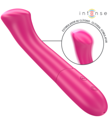 INTENSE - PATY VIBRADOR 19 CM FLEXIBLE 10 VIBRACIONES MODELO 2 ROSA