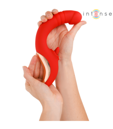 INTENSE - PAULINA VIBRADOR & ESTIMULADOR EN FORMA DE U ROJO