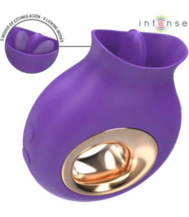 INTENSE - TULI ESTIMULADOR CLÍTORIS 9 VIBRACIONES & 9 OSCILACIONES MORADO