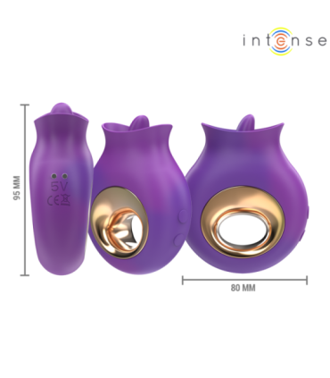 INTENSE - TULI ESTIMULADOR CLÍTORIS 9 VIBRACIONES & 9 OSCILACIONES MORADO