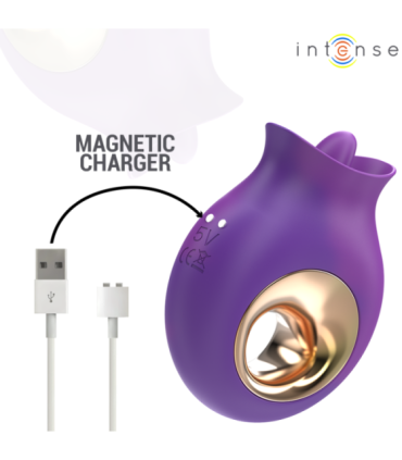 INTENSE - TULI ESTIMULADOR CLÍTORIS 9 VIBRACIONES & 9 OSCILACIONES MORADO