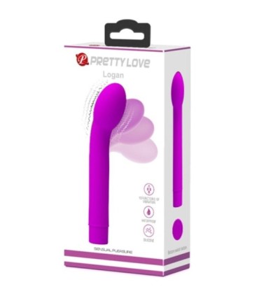 PRETTY LOVE - LOGAN VIBRADOR PUNTO G 10 VIBRACIONES MORADO