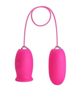 PRETTY LOVE - DAISY HUEVO VIBRADOR + LENGUA ESTIMULADORA DE CLÍTORIS ROSA