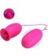 PRETTY LOVE - DAISY HUEVO VIBRADOR + LENGUA ESTIMULADORA DE CLÍTORIS ROSA