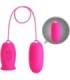 PRETTY LOVE - DAISY HUEVO VIBRADOR + LENGUA ESTIMULADORA DE CLÍTORIS ROSA