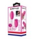 PRETTY LOVE - DAISY HUEVO VIBRADOR + LENGUA ESTIMULADORA DE CLÍTORIS ROSA