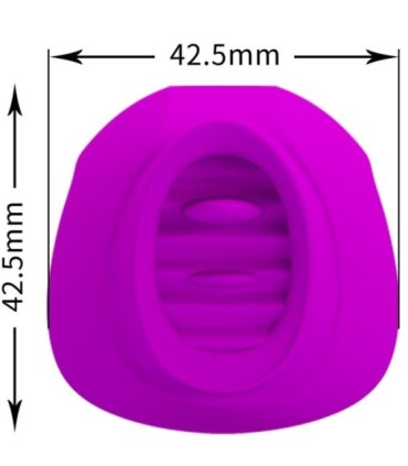 PRETTY LOVE - ESTELLE LENGUA ESTIMULADORA CLÍTORIS 12 VIBRACIONES MORADO