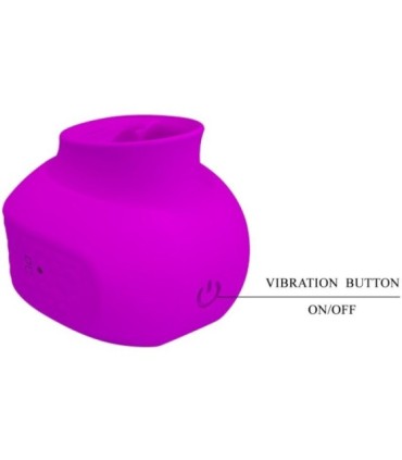 PRETTY LOVE - ESTELLE LENGUA ESTIMULADORA CLÍTORIS 12 VIBRACIONES MORADO